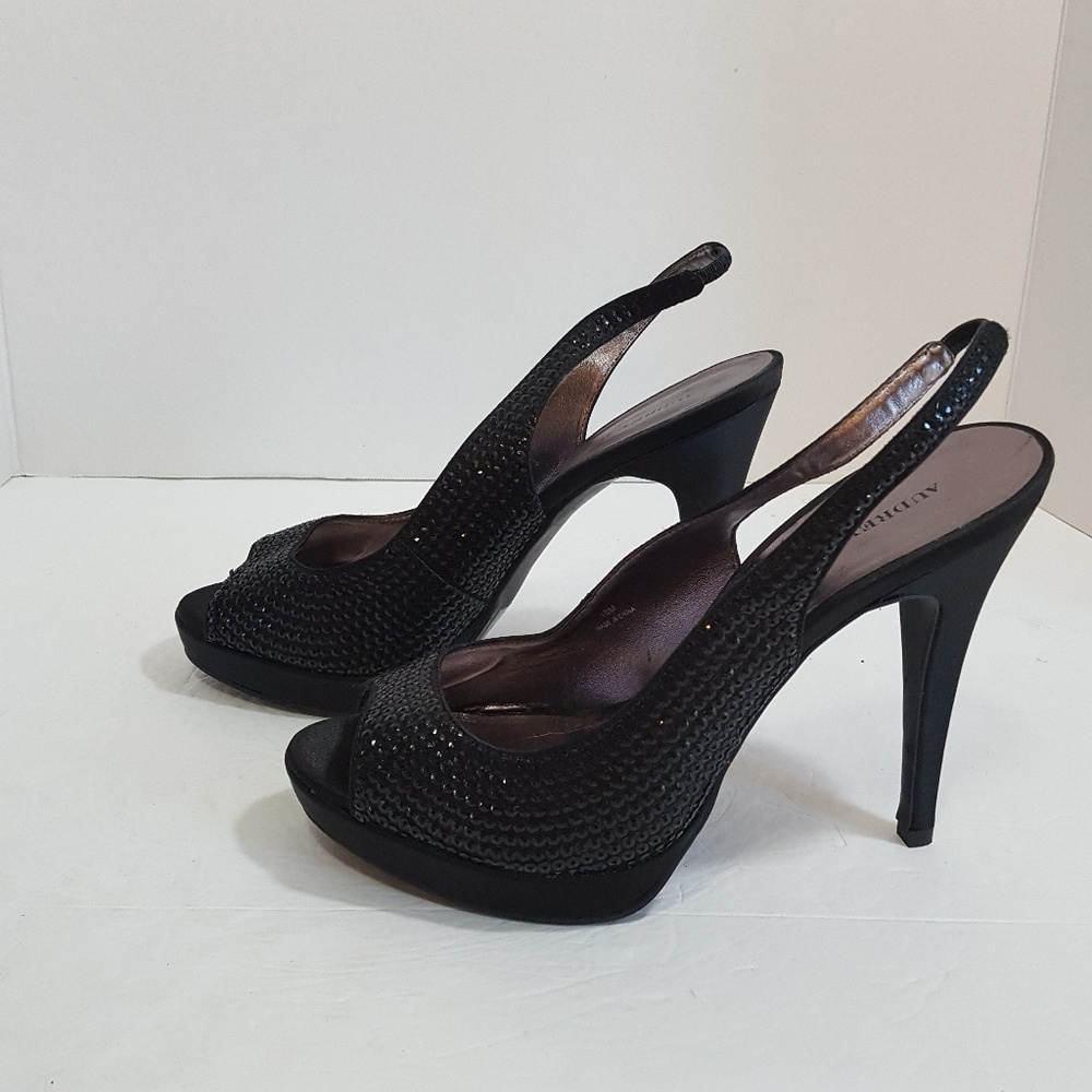 Audrey Brooke Heels Sling Back Peep Toe Shoes 10M